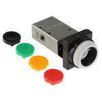 SMC Push Button 3/2 Pneumatic Manual Control Valve VM400 Series, Rc 1/8, 1/8in