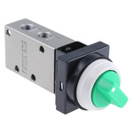 SMC Twist Selector 3/2 Pneumatic Manual Control Valve VM400 Series, Rc 1/8, 1/8in