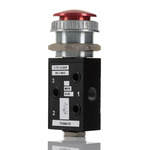 IMI Norgren Push Button 3/2 Pneumatic Manual Control Valve S/666 Series, G 1/8, 1/8in, PS/666/1/R