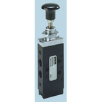 Parker Button 5/2 Pneumatic Manual Control Valve 43 Series, G 1/8, 1/8in