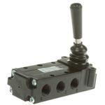 Parker Lever 5/3 Pneumatic Manual Control Valve B53 Series, G 1/4, 1/4in, III B
