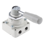 SMC Handle 4/2 Pneumatic Manual Control Valve VH Series, G 1/4, 1/4in