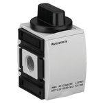 EMERSON – AVENTICS Rotary Knob 3/2 Pneumatic Manual Control Valve AS2-SOV Series, G 1/4, 1/4in
