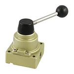 SMC Lever 4/3 Pneumatic Manual Control Valve VH200 Series, Rc 1/4, 1/4in