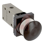 SMC Push Button 4/2 Pneumatic Manual Control Valve VM400 Series, NPT 1/8, 1/8