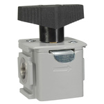 Parker Handle Pneumatic Manual Control Valve P32 Series, BSPP 1/2, 1/2in