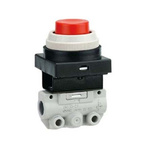SMC Toggle Lever Pneumatic Manual Control Valve VM100 Series, G 1/8, 42948
