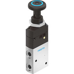 Festo Push Button 3/2 Pneumatic Manual Control Valve VHEF Series, G 1/8, 1/8in, 5299705