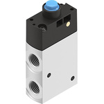 Festo Plunger 3/2 Pneumatic Manual Control Valve VMEF Series, G 1/4, 1/4in, 8031332