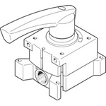 Festo Rod Lever 4/3 Closed Pneumatic Manual Control Valve VHER Series, G 1/2, 1/2, 3192065