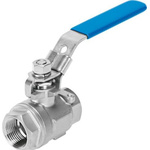 Festo Rod Lever 2/2 Pneumatic Manual Control Valve VZBE Series, 1/2, 4745224