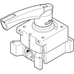 Festo Rod Lever 4/3 closed Pneumatic Manual Control Valve VHER Series, 1/4, 3515361