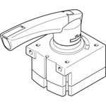 Festo Rod Lever 4/3 Exhausted Pneumatic Manual Control Valve VHER Series, G 1/2, 1/2, 3192077