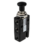 Norgren Knob 3/2 Mechanical Valve 304 Series, G 1/8, 1/8, III B