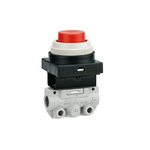 SMC Push Button Mechanical Valve VM100 Series, G 1/8, 1/8in