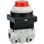 SMC Roller Lever 2 Port Mechanical Valve Mechanical Valve VM100 Series, R 1/8, 1/8in, Series VM100