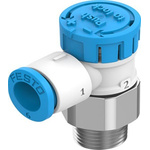 Festo Manual Supply Air One Way Flow Control Function Pneumatic Control Valve VFOE Series, R 1/8, 2.5mm, VFOE-LS-T
