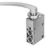 Festo Lever 3/2, Bistable Pneumatic Manual Control Valve H-3 Series, G 1/4, G 1/4, 8987
