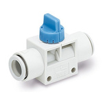 SMC Knob 3-port Valve Pneumatic Manual Control Valve VHK Series, One-Touch Fitting 4 mm, 2.5mm, III B