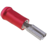 TE Connectivity, PIDG FASTON .250 Red Insulated Spade Connector, 2.79 x 0.51mm Tab Size, 0.3mm² to 1.5mm²