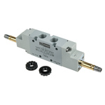 RS PRO 5/3 PC Pneumatic Solenoid Valve - Solenoid G 1/4 12 V dc, 24 V ac/dc, 110 V ac, 220 V ac