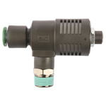 SMC Adjustable Exhaust Valve, R 3/8 Male x 1 MPa, Threaded, Tube, 10mm