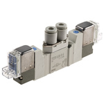 SMC 5/2 Pneumatic Control Valve - Solenoid/Pilot SY3000 Series 24V dc