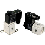 RS PRO 3/2 Pneumatic Solenoid Valve - Solenoid G 1/8 ET Series 24V dc
