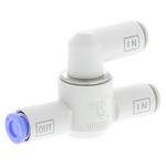 SMC VR12 Series, Pneumatic Shuttle Valve OR Logic Function 6mm Tube, Tube Connection, 1 MPa Max Operating Pressure