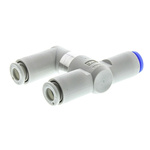 SMC VR12 Series, Pneumatic Shuttle Valve AND Logic Function 6mm Tube, Tube Connection, 1 MPa Max Operating Pressure