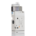 SMC 3/2 Pneumatic Solenoid Valve - Solenoid/Spring G 1/8 SYJ700 Series 24V dc