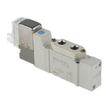SMC 5/2 Pneumatic Solenoid Valve - Solenoid/Pilot Metric M5 SY3000 Series 24V dc