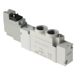 SMC 5/2 Pneumatic Solenoid Valve - Solenoid/Pilot G 1/4 SY7000 Series 24V dc