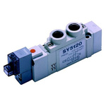 SMC 5/2 Pneumatic Solenoid Valve - Solenoid/Pilot SY5000 Series 24V dc
