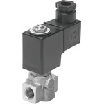 Festo 2/2 Pneumatic Solenoid Valve - Solenoid/Spring G 1/8 VZWD Series, 1491836