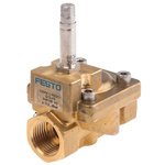 Festo 2/2 Pneumatic Solenoid Valve - Solenoid/Spring G 1/2 VZWM Series 24 V dc, 110/230 V ac, 546148