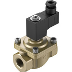 Festo 2/2 Closed, Monostable Pneumatic Solenoid/Pilot-Operated Control Valve - Electrical NPT 3/4 VZWF Series, 1492161