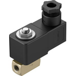 Festo 2/2 Closed, Monostable Solenoid Valve - Electrical G 1/8 VZWD Series, 1491981