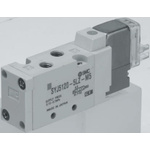 SMC 5/2 Pneumatic Solenoid Valve - Pilot/Pilot Metric M5 SYJ5000 Series 230V ac