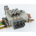 SMC 5/2 Pneumatic Solenoid Valve - Solenoid/Pilot G 1/8 SY5000 Series 24V dc