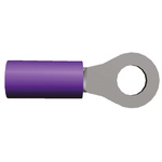 TE Connectivity, PIDG Insulated Ring Terminal, M3.5 Stud Size, 0.4mm² to 0.65mm² Wire Size, Purple, Red