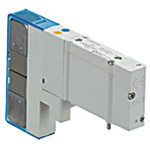 SMC 5/3 Pneumatic Solenoid/Pilot-Operated Control Valve - Pilot/Pilot SY5000 Series 24V dc