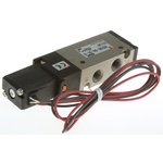 SMC 5/2 Pneumatic Solenoid Valve - Spring/Solenoid Rc 1/8 VZ5000 Series 24V dc