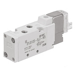 SMC 5/2 Pneumatic Solenoid Valve - Spring/Solenoid Metric M5 SYJ5000 Series 24V dc