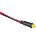 Marl Yellow Indicator, Flying Leads Termination, 2.8 V, 4.1mm Mounting Hole Size