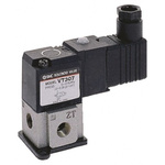 SMC 3/2 Pneumatic Solenoid Valve - Solenoid/Solenoid G 1/8 VT307 Series 110V ac