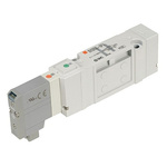 SMC 5/2 Pneumatic Solenoid Valve - Solenoid/Pilot SV3000 Series 24V dc