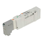 SMC 5/2 Pneumatic Solenoid Valve - Solenoid/Pilot SV3000 Series 24V dc