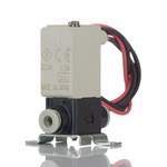 SMC 2/2 Pneumatic Solenoid Valve - Solenoid/Spring Push In 4 mm VDW Series 24V dc