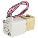 SMC 2/2 Pneumatic Solenoid Valve - Solenoid/Spring G 1/8 VDW Series 24V dc